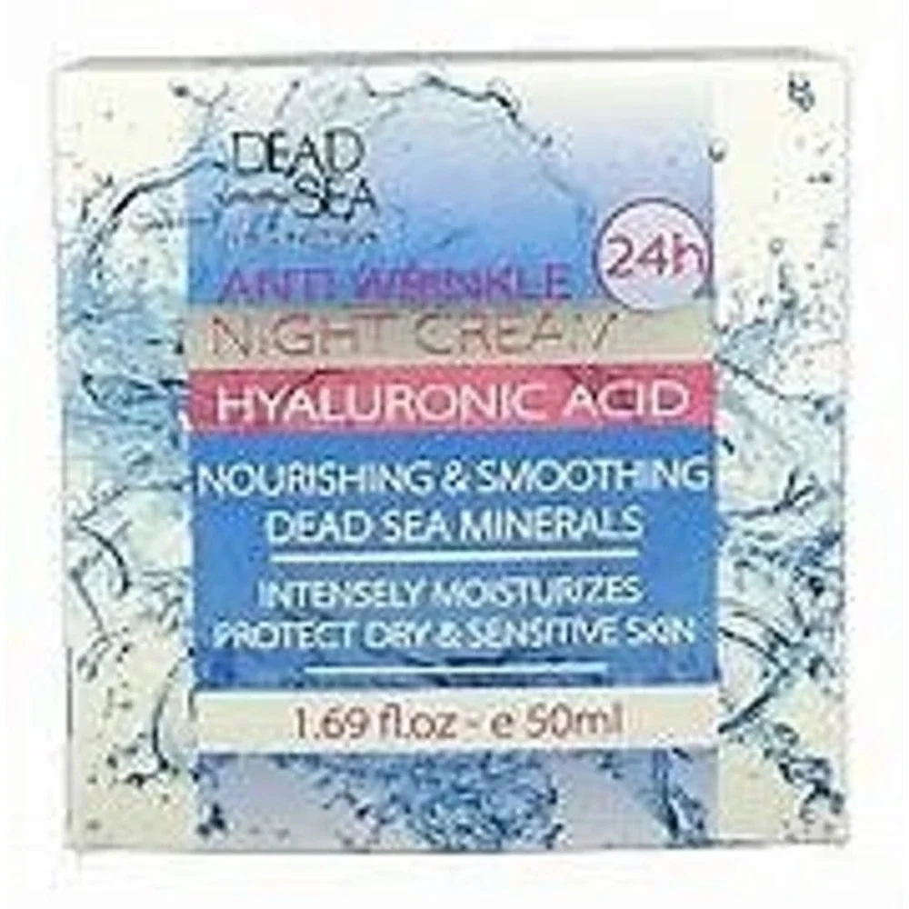 Dead Sea Collection Anti Wrinkle Night Cream Hyaluronic Acid 50ml (1.69 fl oz)